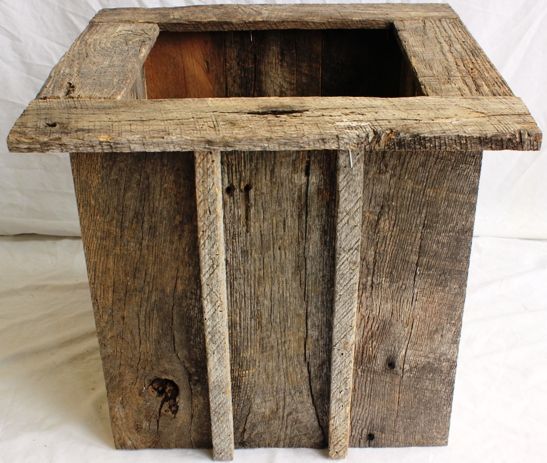 16" Barnwood Planters Container - Click Image to Close